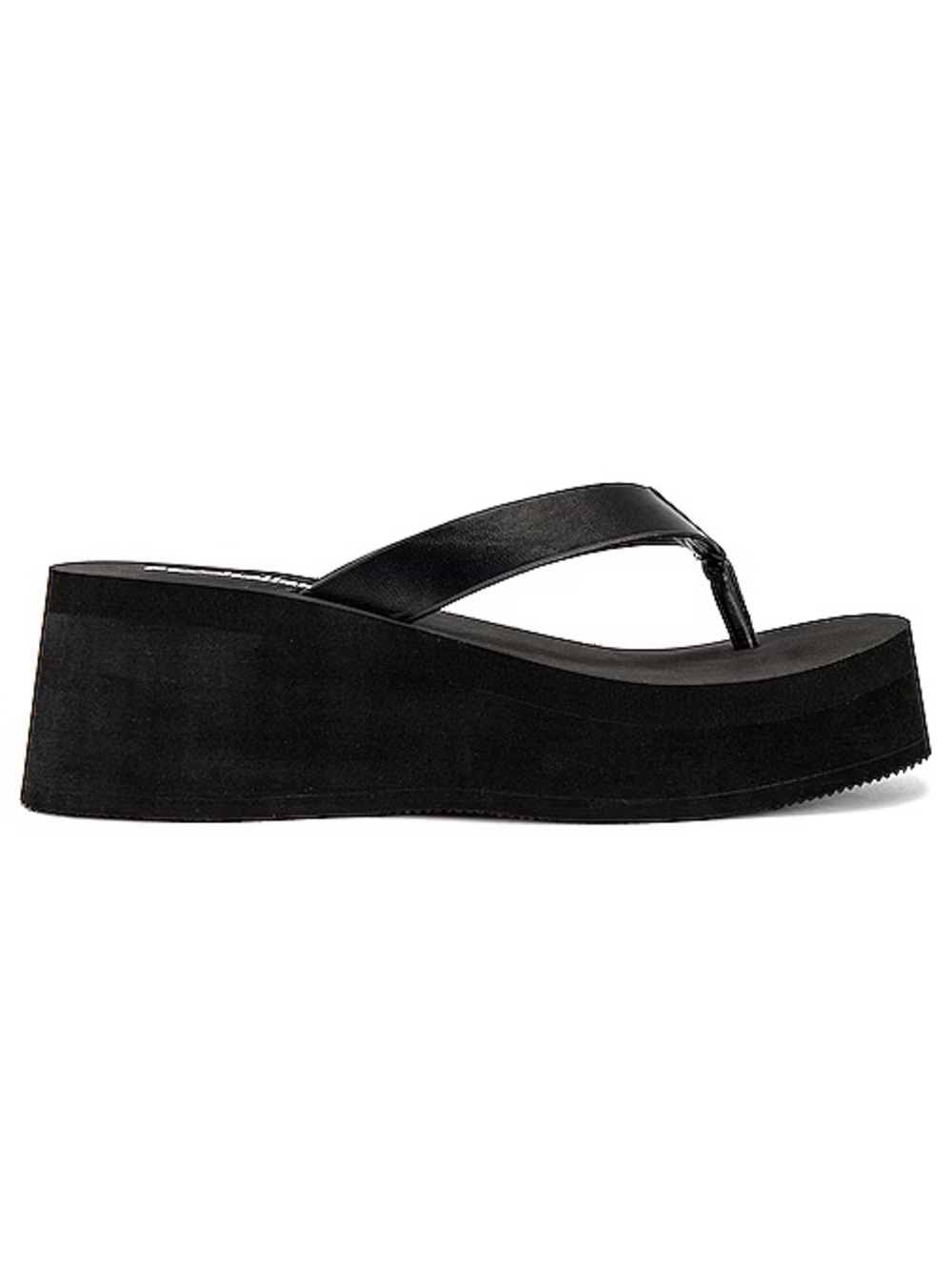Seychelles Black Platform Thong Sandal